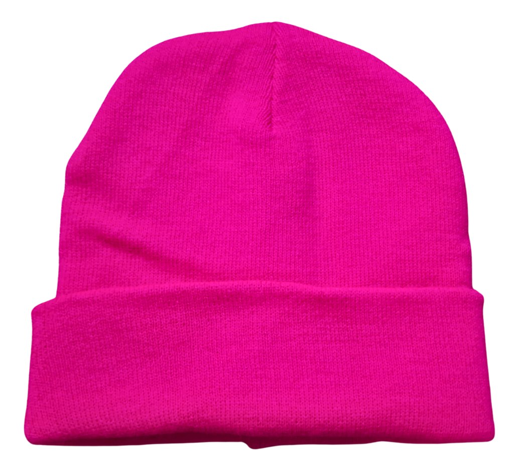 Gorros Beanie Premium De Adulto Unisex Tejido Color Fucsia Talle Unico