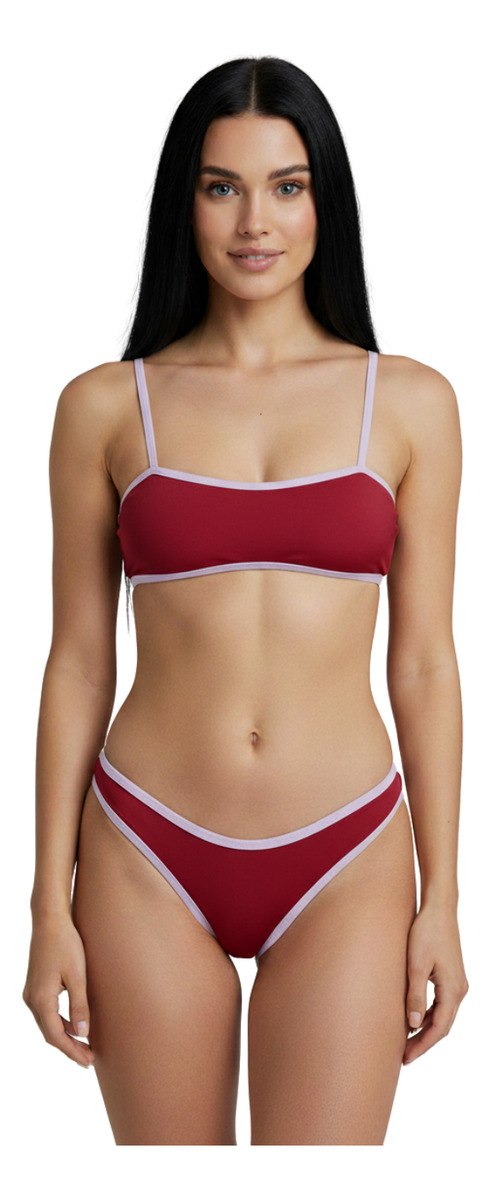 Bikini Ibiza Premium Cavado Tiro Alto Ribete Tendencia