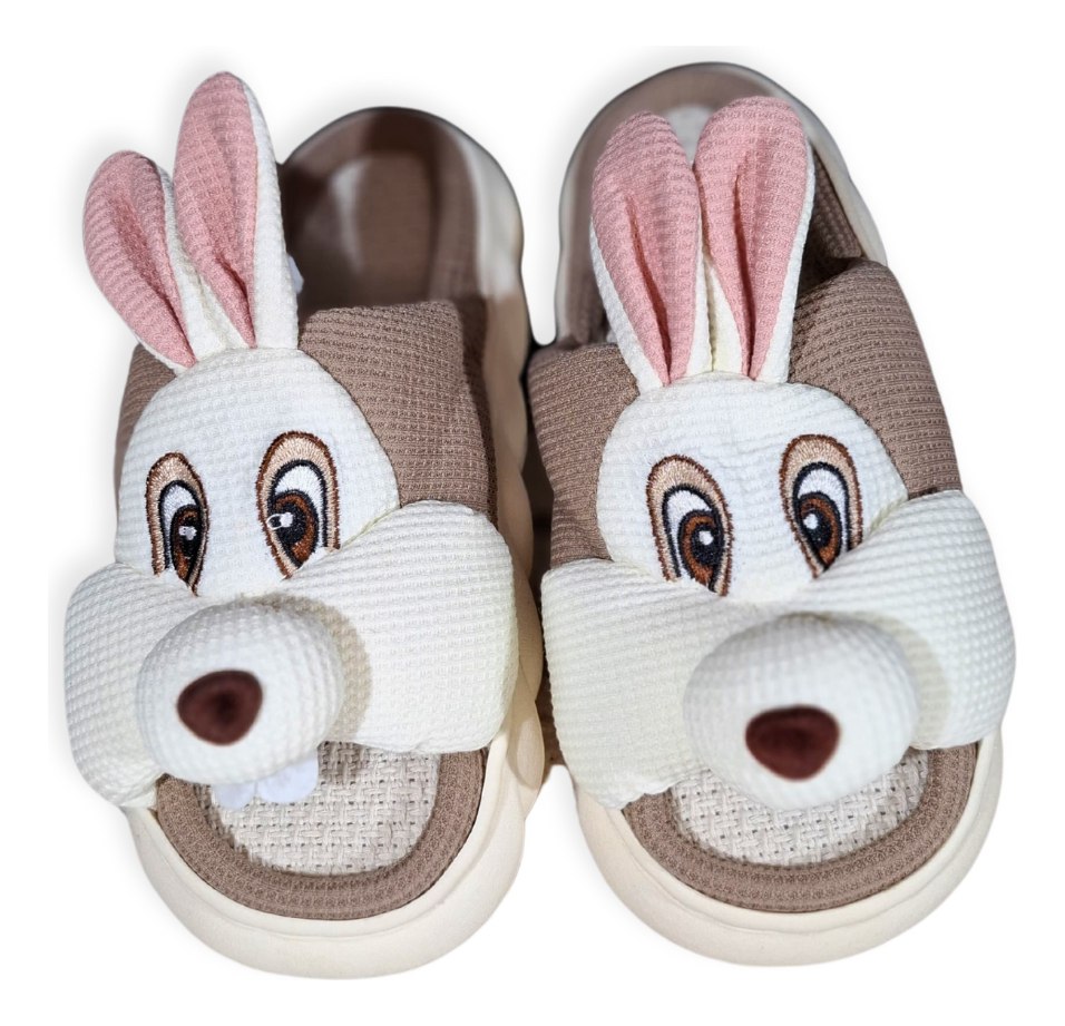 Pantuflas Kawaii Peluche Animada Importada Calentitas Unisex - Image 3