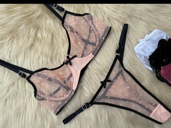 Conjunto Lencería Sexy Arco Translucido Transparente - Image 20